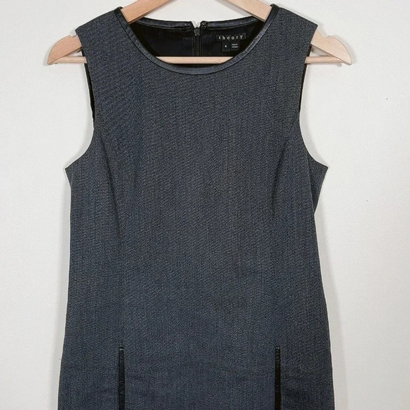 THEORY | WOOL BLEND SLEEVELESS DRESS - Picture 3 of 11
